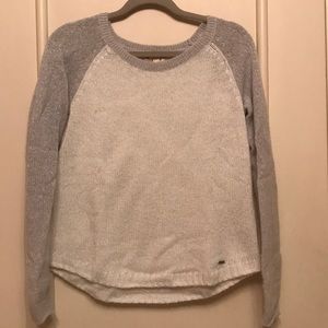 Grey and white sparkle sweater